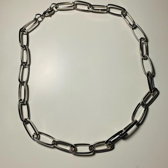 RHODIUM CHAIN NECKLACE - Picture 2 of 5
